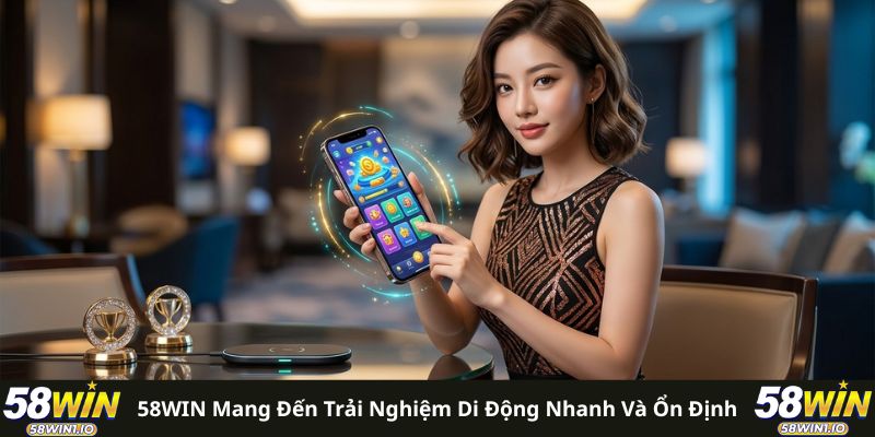 58WIN mang đến trải nghiệm di động nhanh và ổn định 