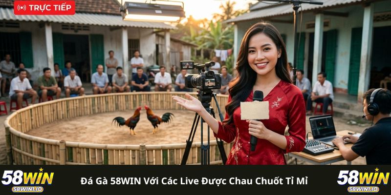 Đá gà 58WIN với các live được chau chuốt tỉ mỉ