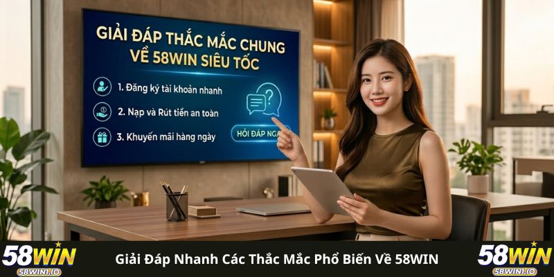 Giải đáp nhanh các thắc mắc phổ biến về 58WIN 