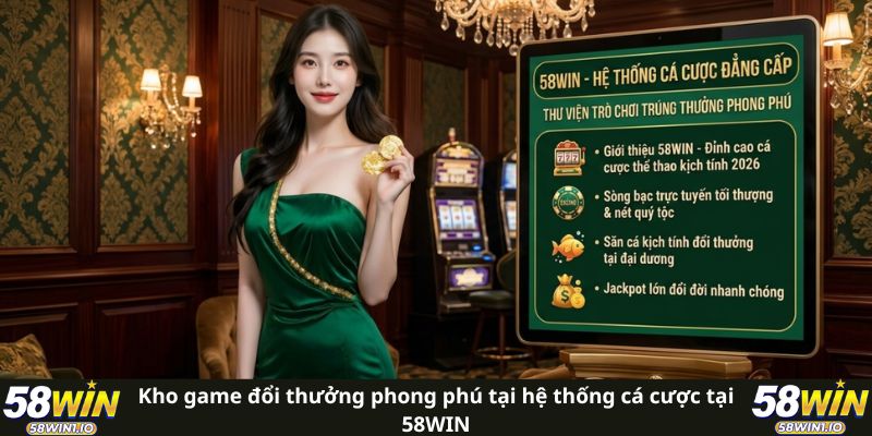 Kho game đổi thưởng phong phú tại hệ thống cá cược tại 58WIN