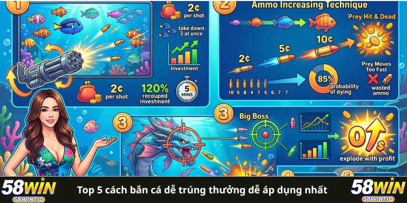 Top 5 cách bắn cá dễ trúng thưởng dễ áp dụng nhất 